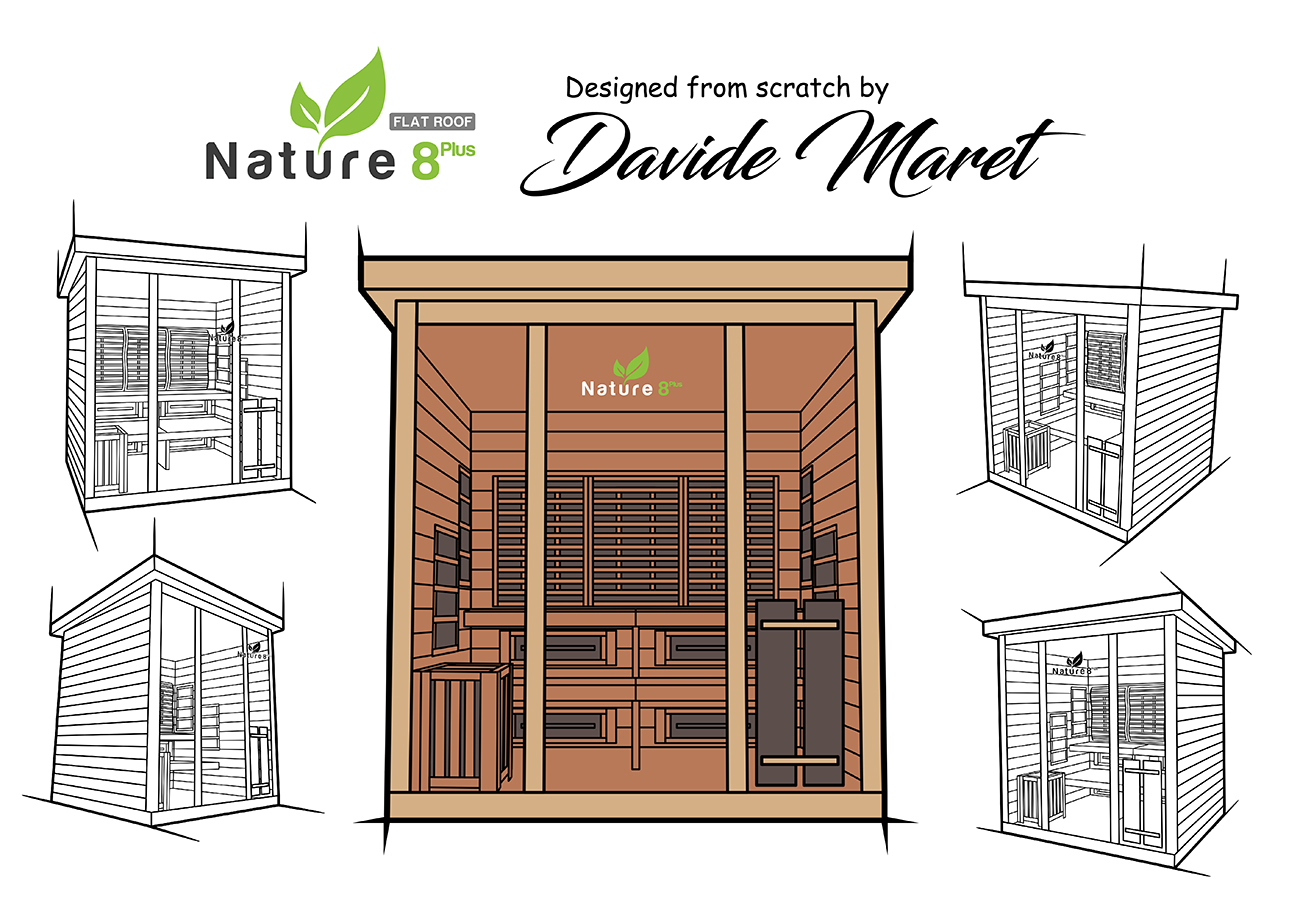 medical sauna nature8 design sketch from david maret