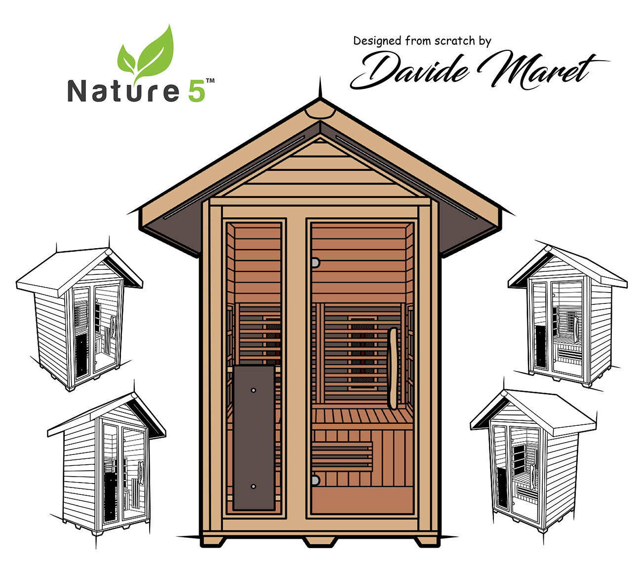 medical sauna nature8 design sketch from david maret