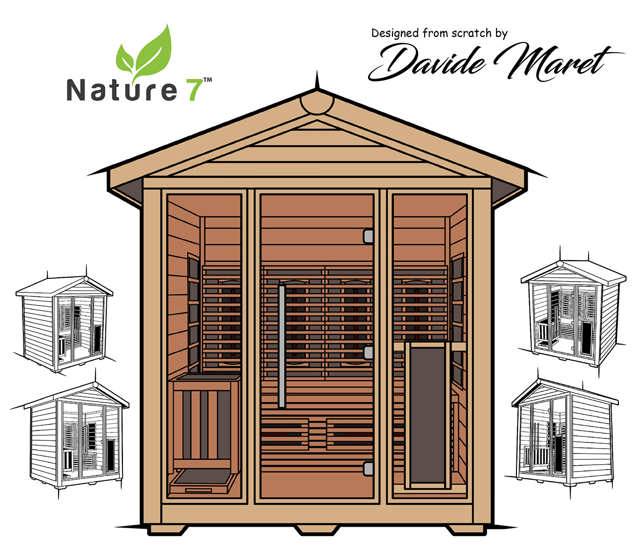 medical sauna nature8 design sketch from david maret